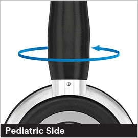 how to index a dual head stethoscope with bell and diaphragm